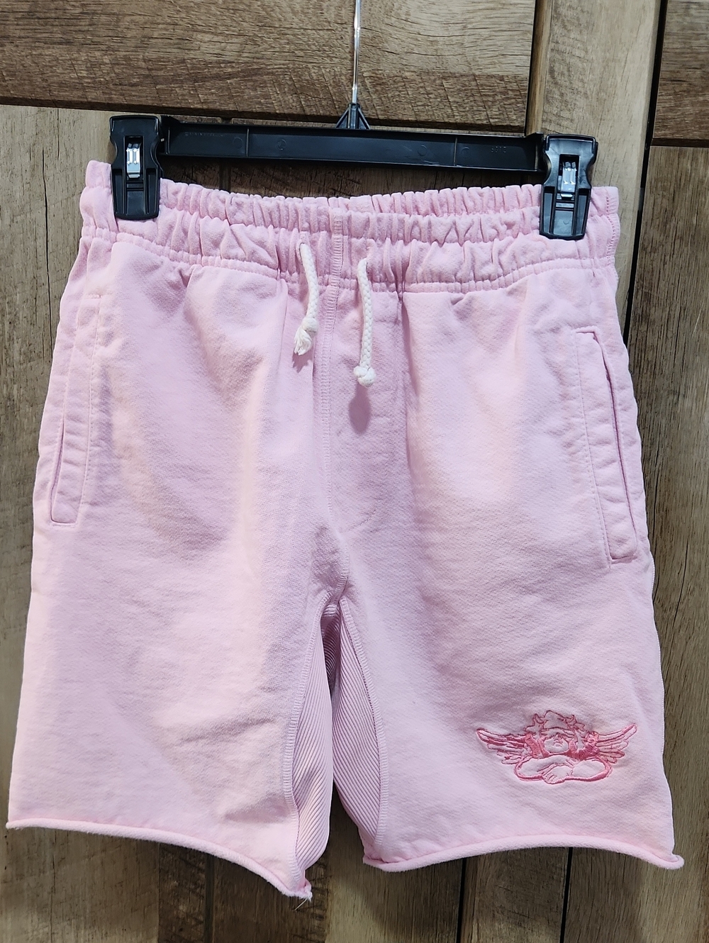 Boys Lie Light Pink Drawstring Cotton Shorts